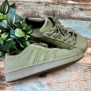 Women’s ADIDAS Superstar Olive Green Shoes